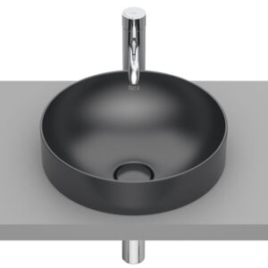 Раковина накладная Roca Inspira 370x370 круглая, черная матовая (A32752R640)