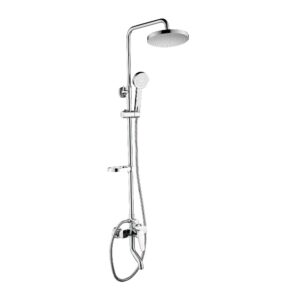 Душевая система RJ Lux с изливом, латунь, хром (RJSP120-04CH)