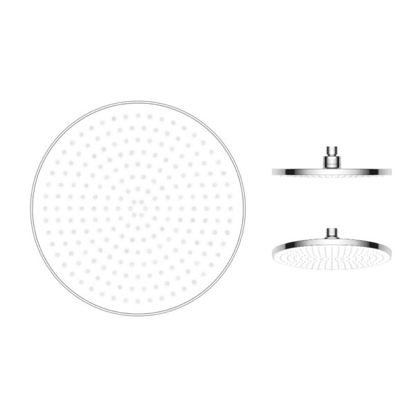 Лейка для верхнего душа Imprese LSR 230x230 пластик, хром (f02600101AJ)
