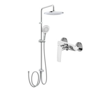 Душевая система Imprese Kampa (015285+T-00260SQ) с изливом, латунь, хром (SET20230911)