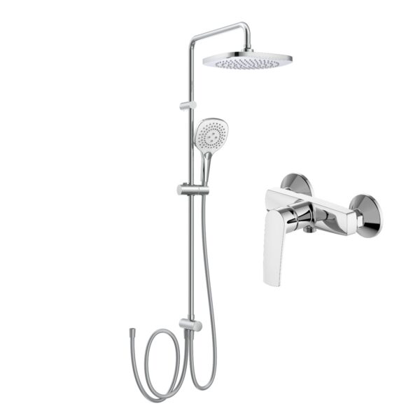 Душевая система Imprese Kampa (015285+T-00260SQ) с изливом, латунь, хром (SET20230911)