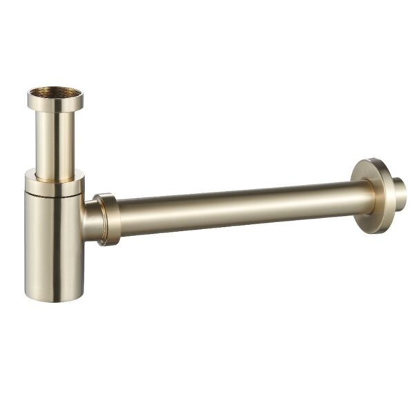 Сифон для раковины VOLLE 1 1/4″ латунь, золото (9000.094215)