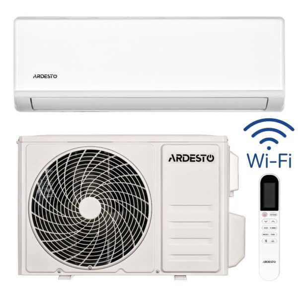 Кондиционер Ardesto CoolSmartPro 70м2 (-25°С) R32 инверторный, белый + пульт ДУ (Wi-Fi)