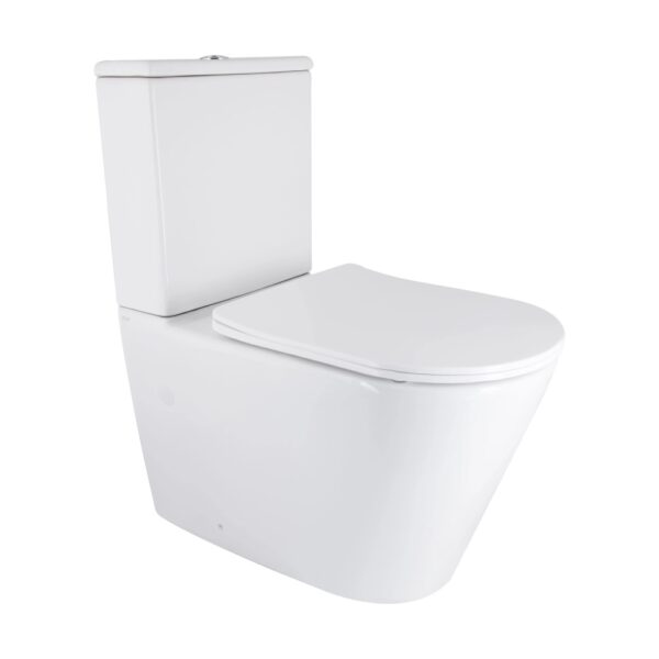 Унитаз компакт Mixxus Bevel-0404-T3 660х360 овальный, с сиденьем, белый (MI6726)