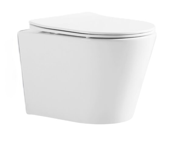 Унитаз подвесной Mixxus Bevel-0302-R 520x360 безободковый, белый (MI6709)