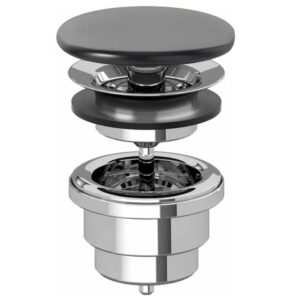Донный клапан Villeroy & Boch 1 1/4″ для раковины, черный (680800S5)