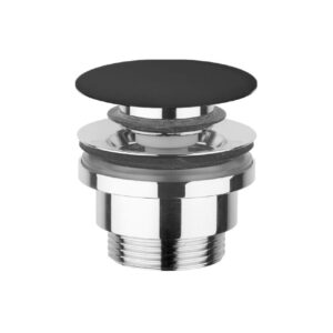 Донный клапан Flaminia 1 1/4″ для раковины, черный матовый (PLCECAR)
