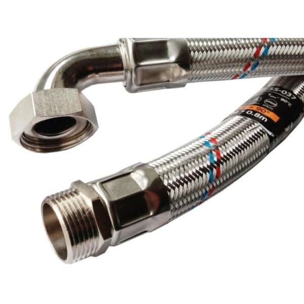 Шланг антивибрационный RSk 1″x1″ ВН 80cм угловой (RS-AVH-SS-037)