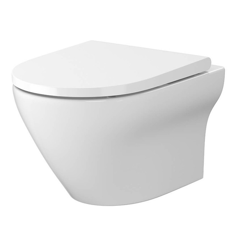 Унитаз подвесной Cersanit Larga Ew В331 520х360 безободковый, белый (SZCZ1002606324)