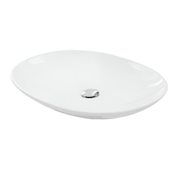 Умывальник накладной Artceram La Fontana 600x420 овальный, белый (LFL001 01; 00)