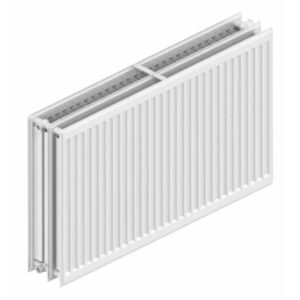 Стальной радиатор HTS 500x500 тип 33, боковое подключение, белый
