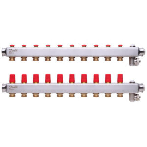 Коллектор для отопления Danfoss SSM 1″x3/4″ 10 выходов, нержавеющая сталь