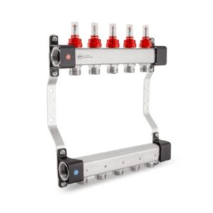 Коллектор теплого пола KAN InoxFlow UFN 1″x3/4″ 3 выходов, c расходомерами (1316157056)