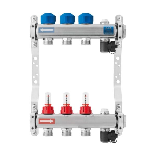 Коллектор теплого пола KAN N75020A1 1/4″x3/4″ 2 выходов, с расходомерами (1316157022)