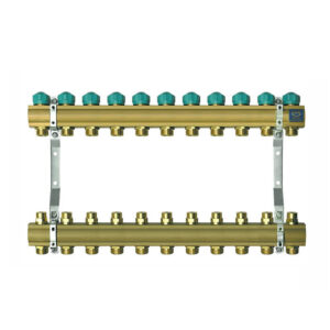 Коллектор теплого пола KAN 71110А 1″x3/4″ 11 выходов, без расходомеров (1346160020)