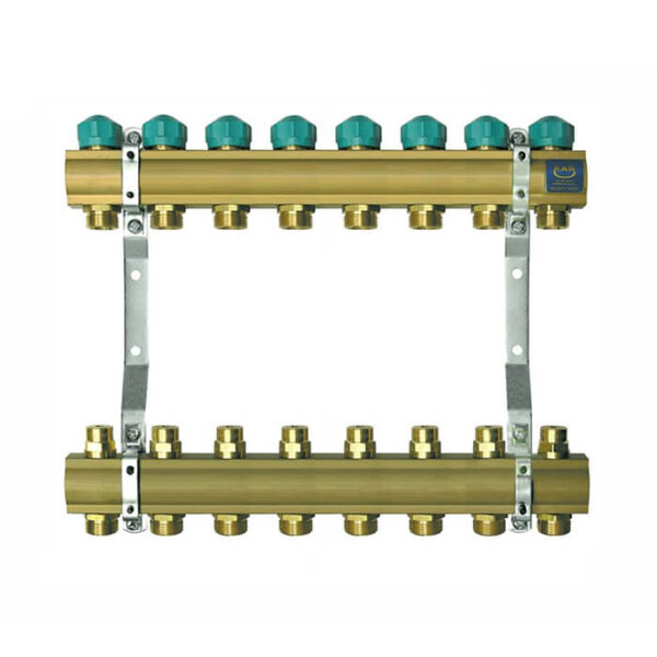 Коллектор теплого пола KAN 71080А 1″x3/4″ 8 выходов, без расходомеров (1346160017)