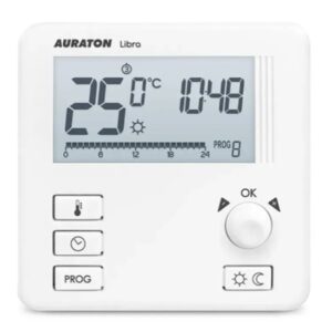 Терморегулятор для теплого пола Aurato Libra 250 В программируемый, белый (AUR00LBR00000)
