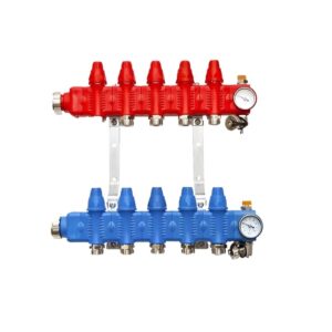 Коллектор теплого пола Salus SRTZOZT 1″x3/4″ 10 выходов, без расходомеров