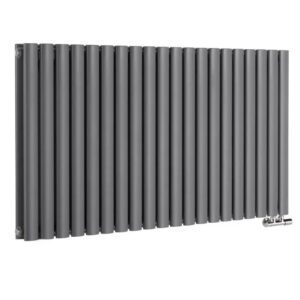 Дизайнерский радиатор Rastas Aurora 2 500x1200 горизонтальный, антрацит матовый
