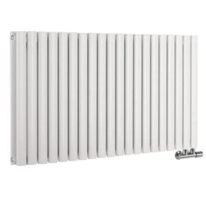 Дизайнерский радиатор Rastas Aurora 2 500x1200 горизонтальный, белый матовый