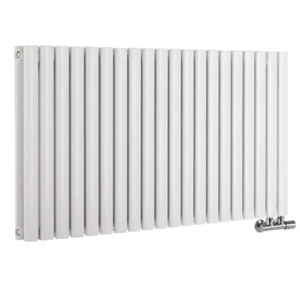 Дизайнерский радиатор Rastas Aurora 2 500x1200 горизонтальный, белый матовый