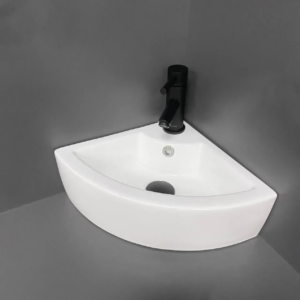 Раковина накладная VBI FANO 460х330 угловая, белая