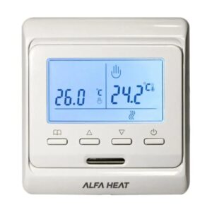 Терморегулятор для теплого пола Alfa Heat Pro 3600 Вт программируемый, белый