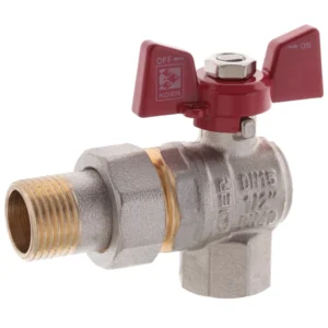 Кран с американкой Koer KR.228 1/2″ ВН угловой, латунь (KR0016)