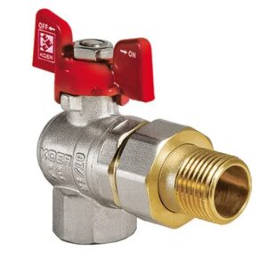 Кран с американкой Koer KR.228 3/4″ ВН угловой, латунь (KR0018)