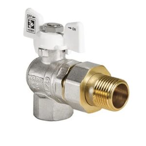 Кран с американкой Koer KR.228.W 1/2″ ВН угловой, латунь (KR0099)