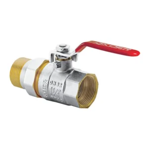 Кран с американкой Koer KR.229 1 1/4″ ВН прямой, латунь (KR0150)