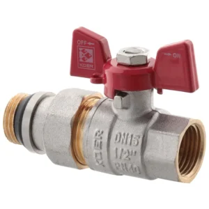 Кран с американкой Koer KR.227-Gi 1/2″ ВН прямой, латунь (KR0189)