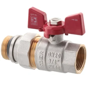 Кран с американкой Koer KR.227-Gi 3/4″ ВН прямой, латунь (KR0191)
