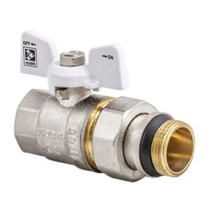 Кран с американкой Koer KR.227.W-Gi 3/4″ ВН прямой, латунь (KR0192)