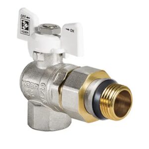 Кран с американкой Koer KR.228.W-Gi 1/2″ ВН угловой, латунь (KR0195)