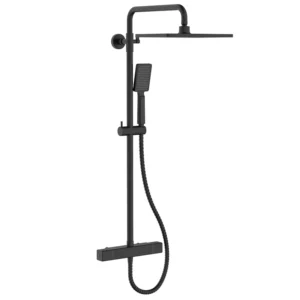 Душевая система Koer KB-53011-05 с термостатом, латунь, черная матовая (KR4723)