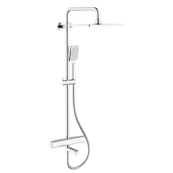 Душевая система Koer KB-57011-01 с термостатом, латунь, хром (KR4724)