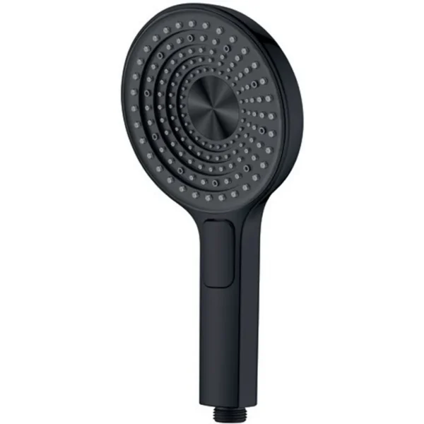 Лейка для душа Koer KP-0403-05 пластик, черная матовая (KR4993)