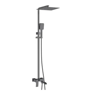 Душевая система Koer KB-56007-07 с тропическим душем, латунь, графит матовый (KR5160)