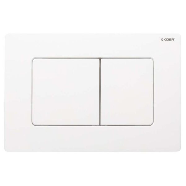 Клавиша смыва Koer KT-0602-03 пластик, белая матовая (KR5180)