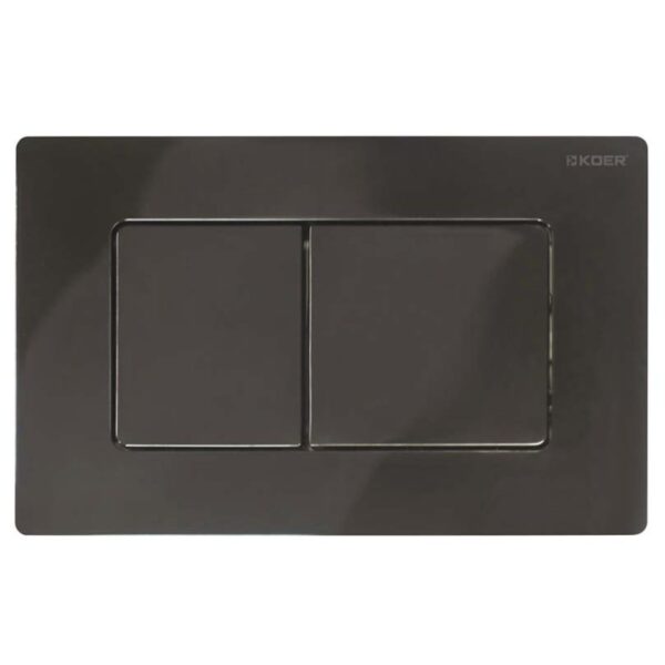 Клавиша смыва Koer KT-0602-16 пластик, черная (KR5182)