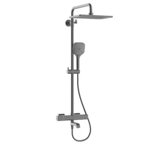 Душевая система Koer KB-57011-07 с термостатом, латунь, графит (KR5217)