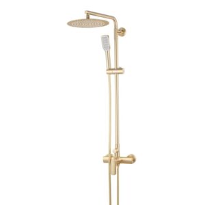 Душевая система Koer KB-52028-12 без излива, латунь, золото матовое (KR5311)