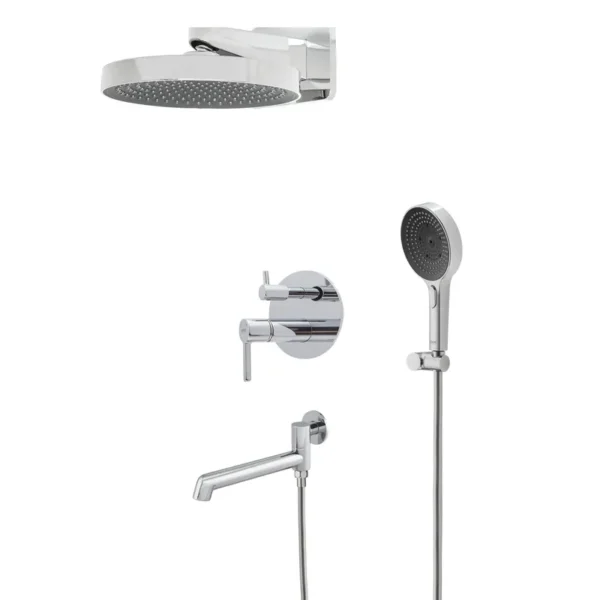 Душевая система Koer KB-66029-01 скрытого монтажа, латунь, хром (KR5483)