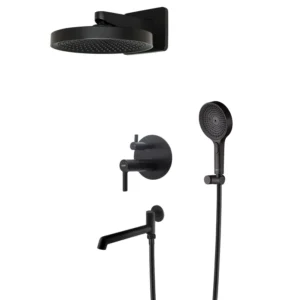 Душевая система Koer KB-66029-05 скрытого монтажа, латунь, черная матовая (KR5492)