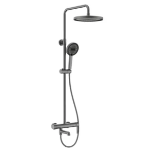 Душевая система Koer KB-56029-07 с изливом, латунь, графит матовый (KR5497)