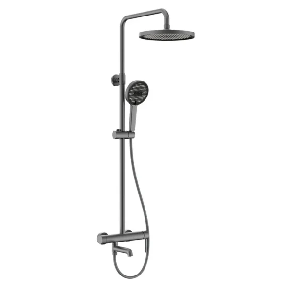 Душевая система Koer KB-56029-07 с изливом, латунь, графит матовый (KR5497)