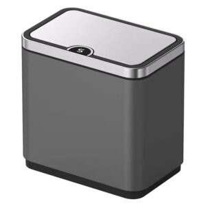 Ведро для мусора Koer TC-020212-07 12 л нержавеющая сталь, графит (KR5585)