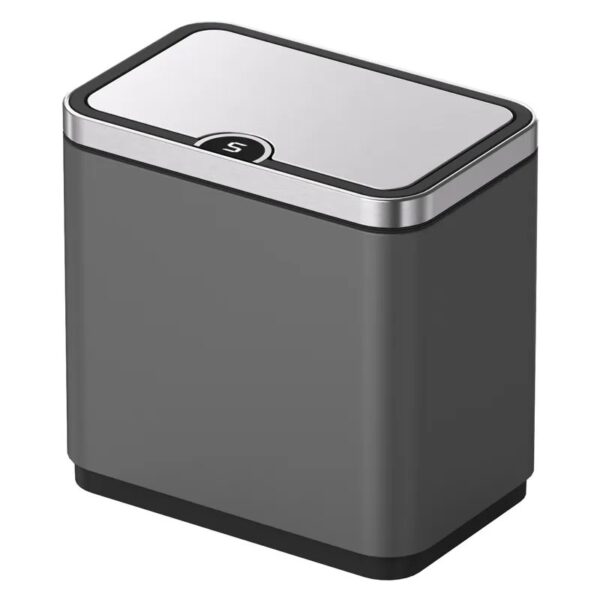 Ведро для мусора Koer TC-020212-07 12 л нержавеющая сталь, графит (KR5585)