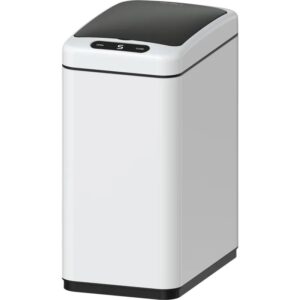 Ведро для мусора Koer TC-020408-08 8 л нержавеющая сталь, белый матовый (KR5589)